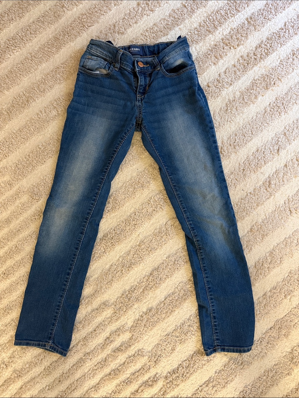A Pair of Old Navy Girl Skinny & Flare Jeans